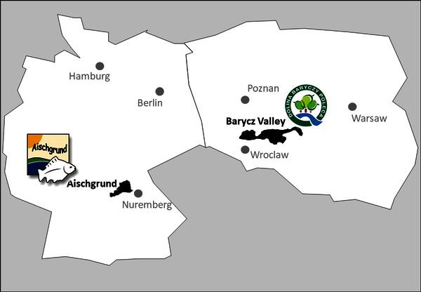 map aischgrund / barycz valley